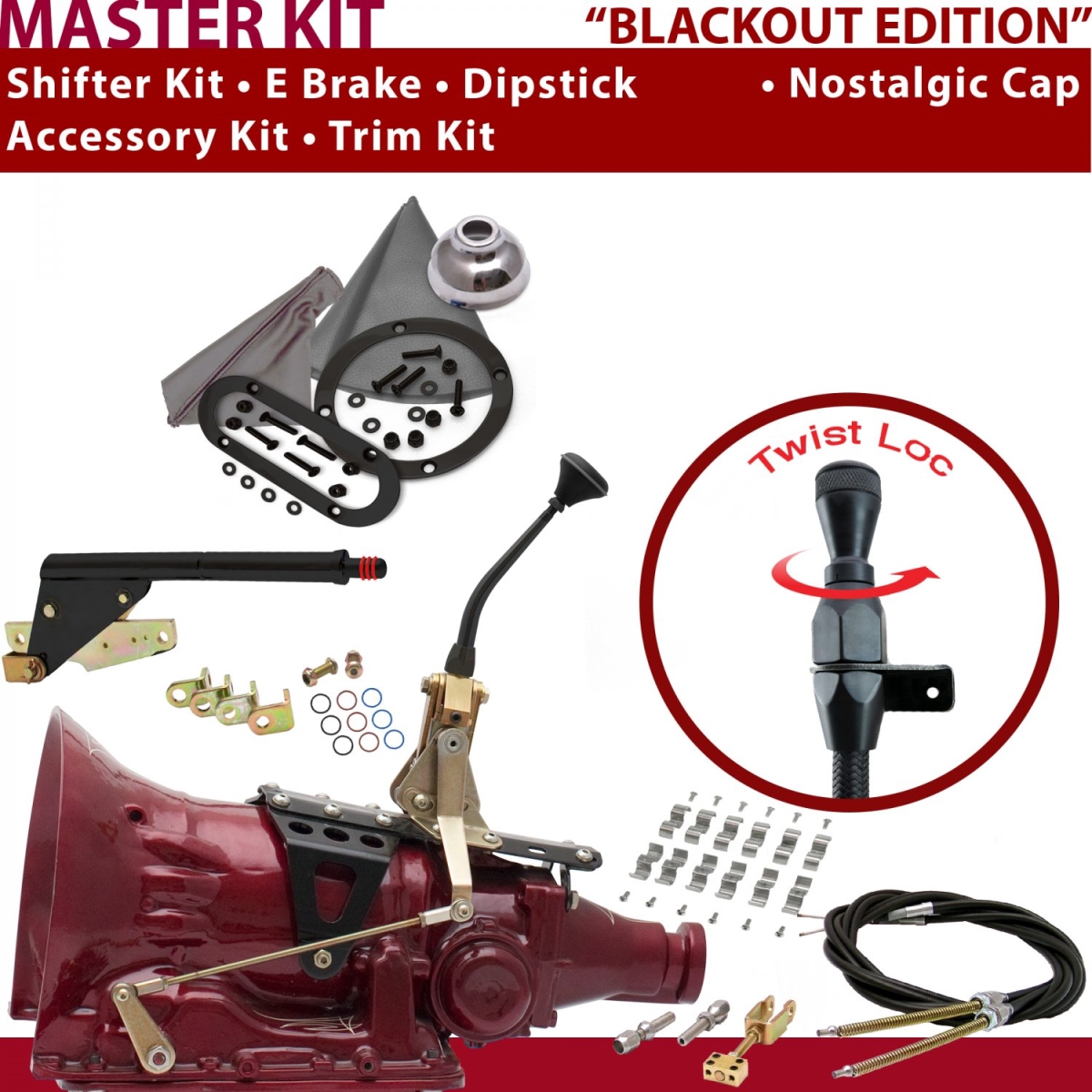 American Shifter 348377 904 Shifter Kit (8" E Brake Cable Clamp Trim Kit Dipstick For C9601), 1 Pack