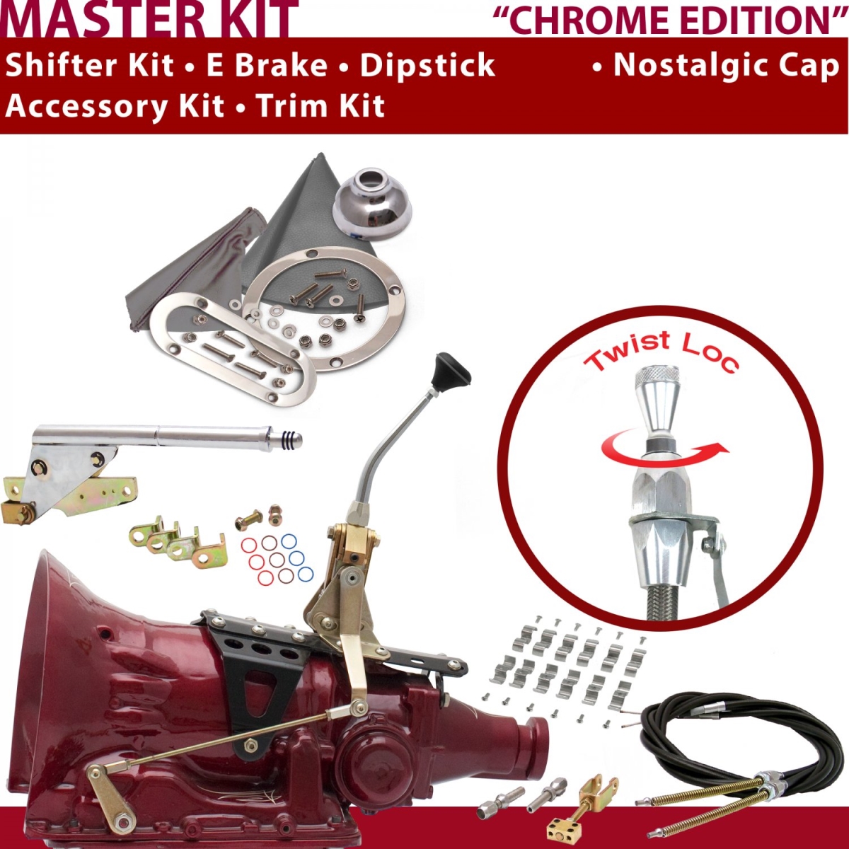 American Shifter 348196 904 Shifter Kit (8" E Brake Cable Clamp Trim Kit Dipstick For C954D), 1 Pack