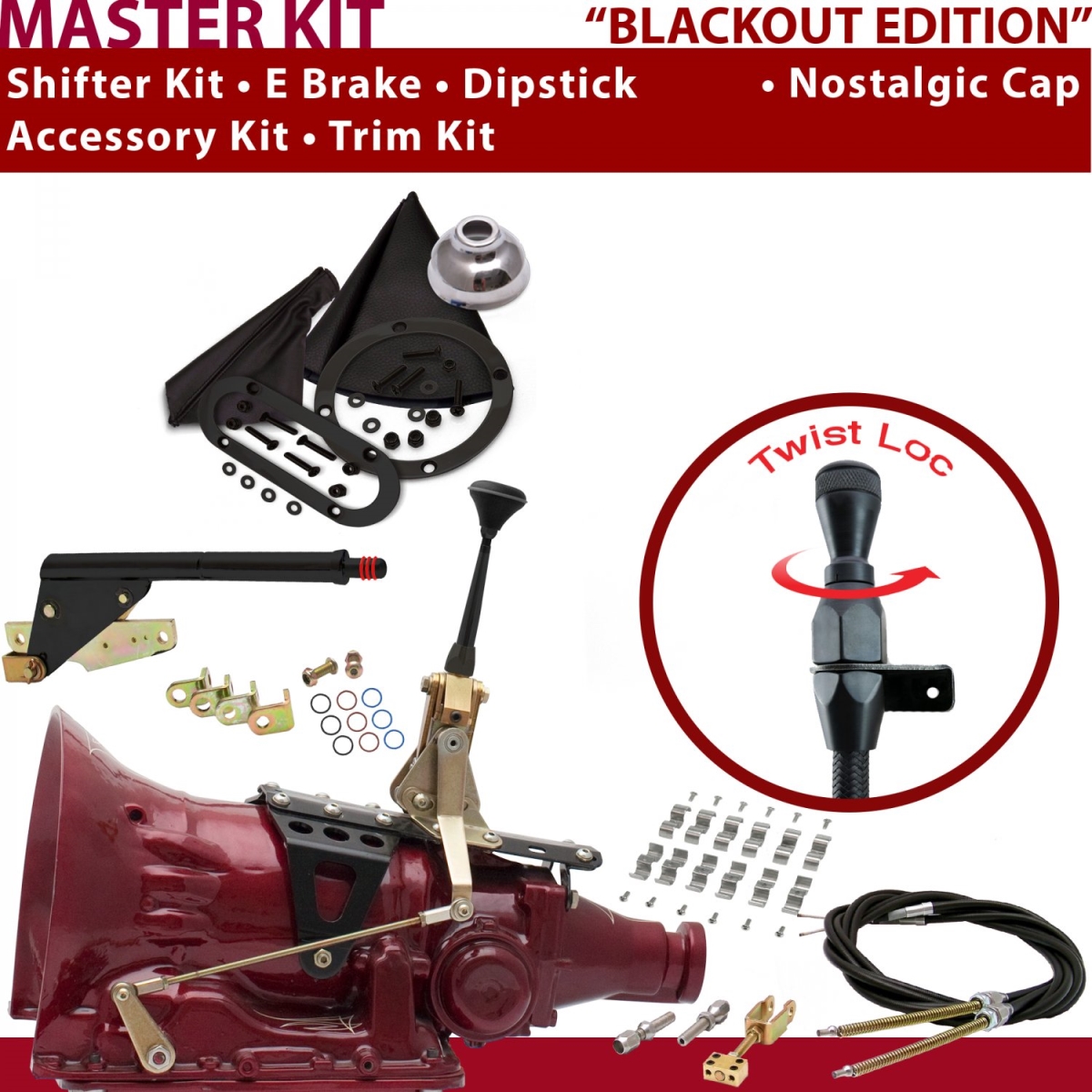 American Shifter 347810 Shifter Kit (PG 6" E Brake Cable Clamp Trim Kit Dipstick For C93CC, 1 Pack)