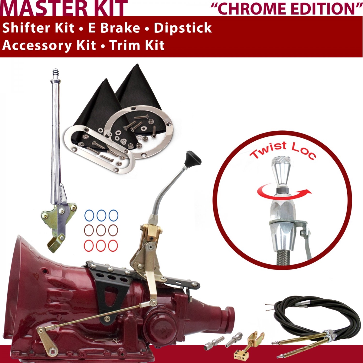 American Shifter 347825 727 Shifter Kit (8" E Brake Cable Trim Kit Dipstick For C93DB), 1 Pack