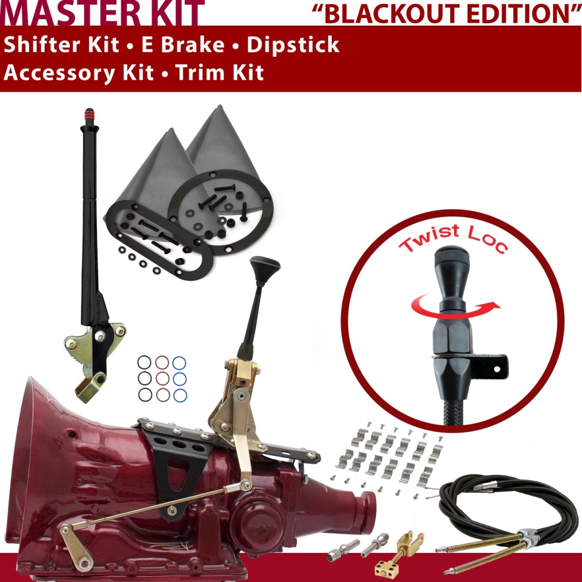 American Shifter 347293 Shifter Kit (TH200 6" E Brake Cable Clamp Trim Kit Dipstick For C91C9, 1 Pack)