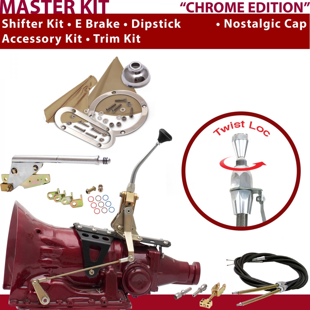 American Shifter 347928 727 Shifter Kit (8" E Brake Cable Trim Kit Dipstick For C9442), 1 Pack