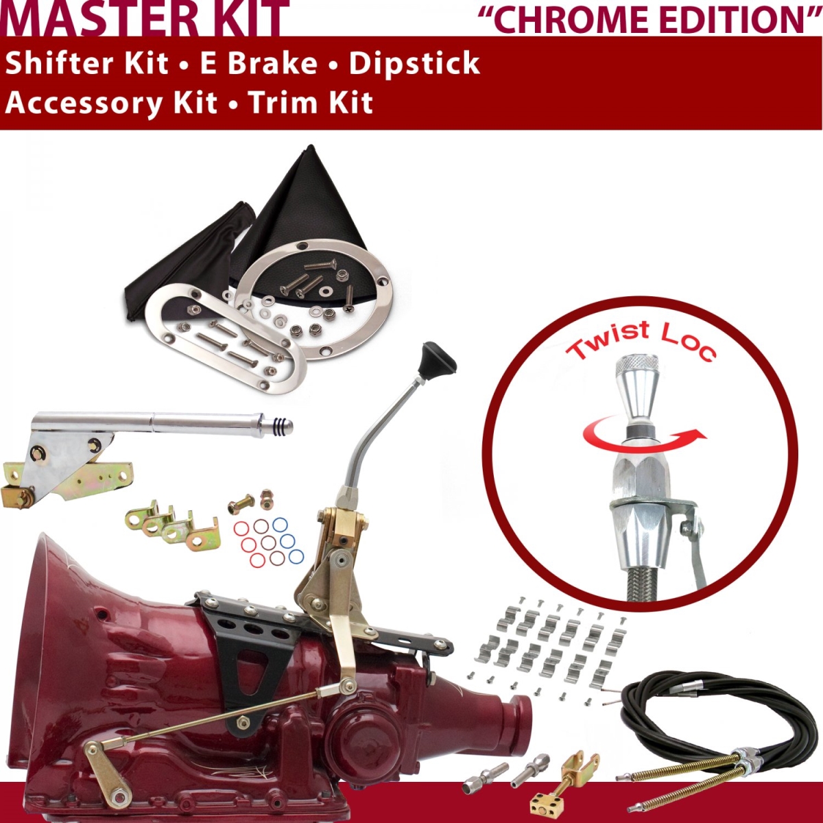 American Shifter 348694 Shifter Kit (45RFE 8" E Brake Cable Clamp Trim Kit Dipstick For C973D, 1 Pack)