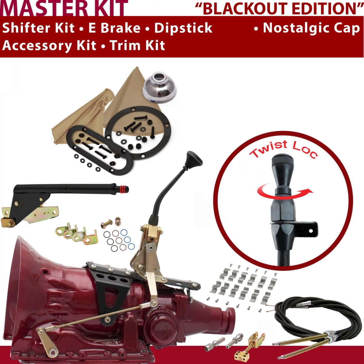 American Shifter 348658 Shifter Kit (518 8" E Brake Cable Clamp Trim Kit Dipstick For C9719, 1 Pack)