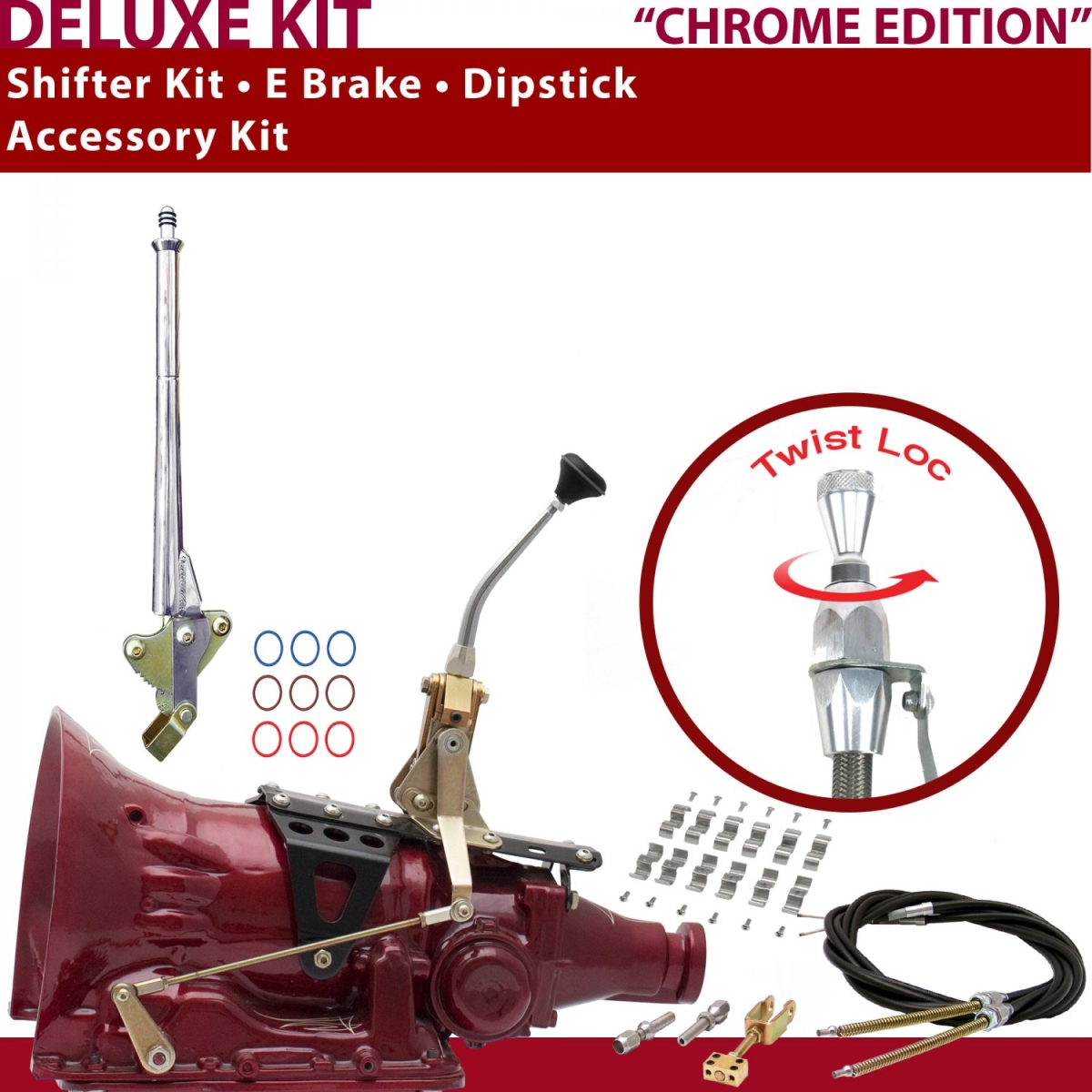 American Shifter 348668 45RFE Shifter Kit (8" E Brake Cable Clamp Dipstick For C9723), 1 Pack