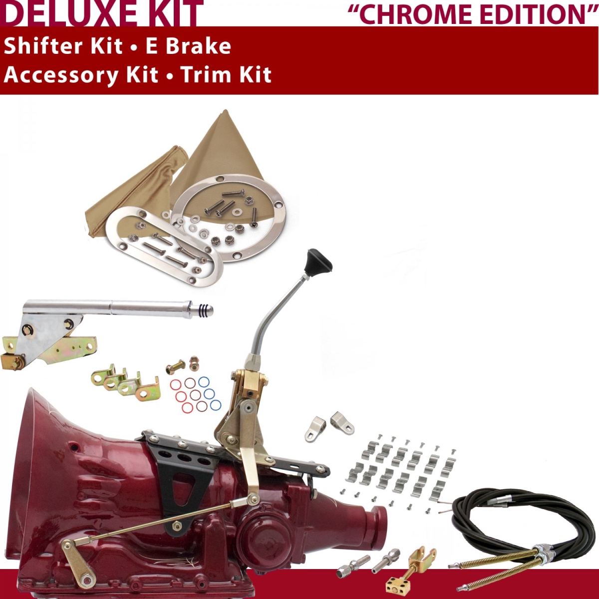 American Shifter 349454 Shifter Kit (C6 8" E Brake Cable Clamp Clevis Trim Kit For C9A33, 1 Pack)