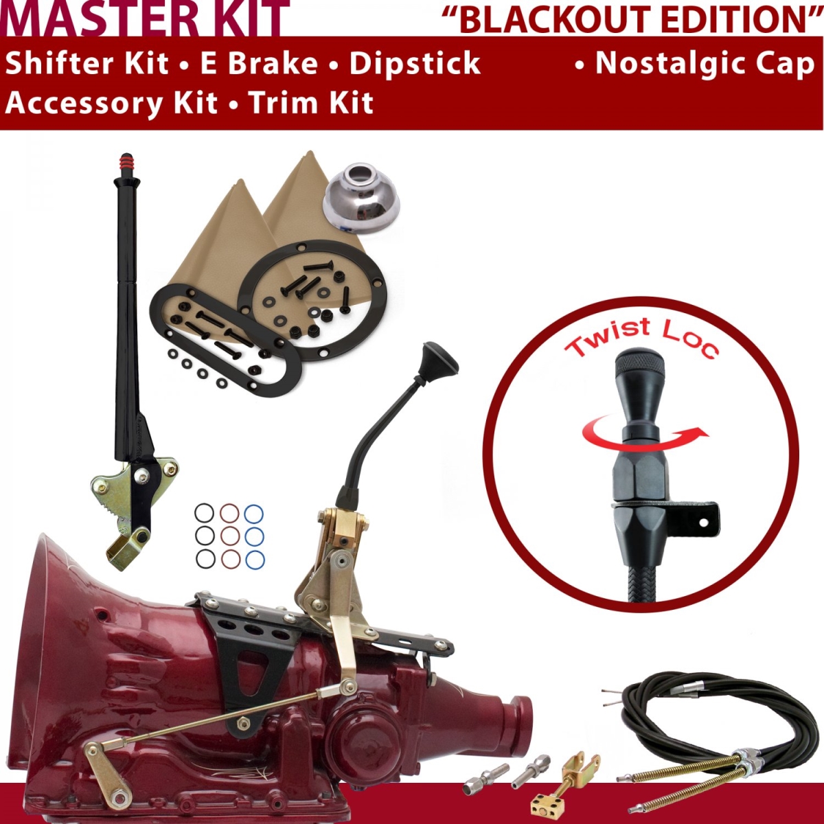 American Shifter 349775 Shifter Kit (C6 8" E Brake Cable Trim Kit Dipstick For C9B73, 1 Pack)