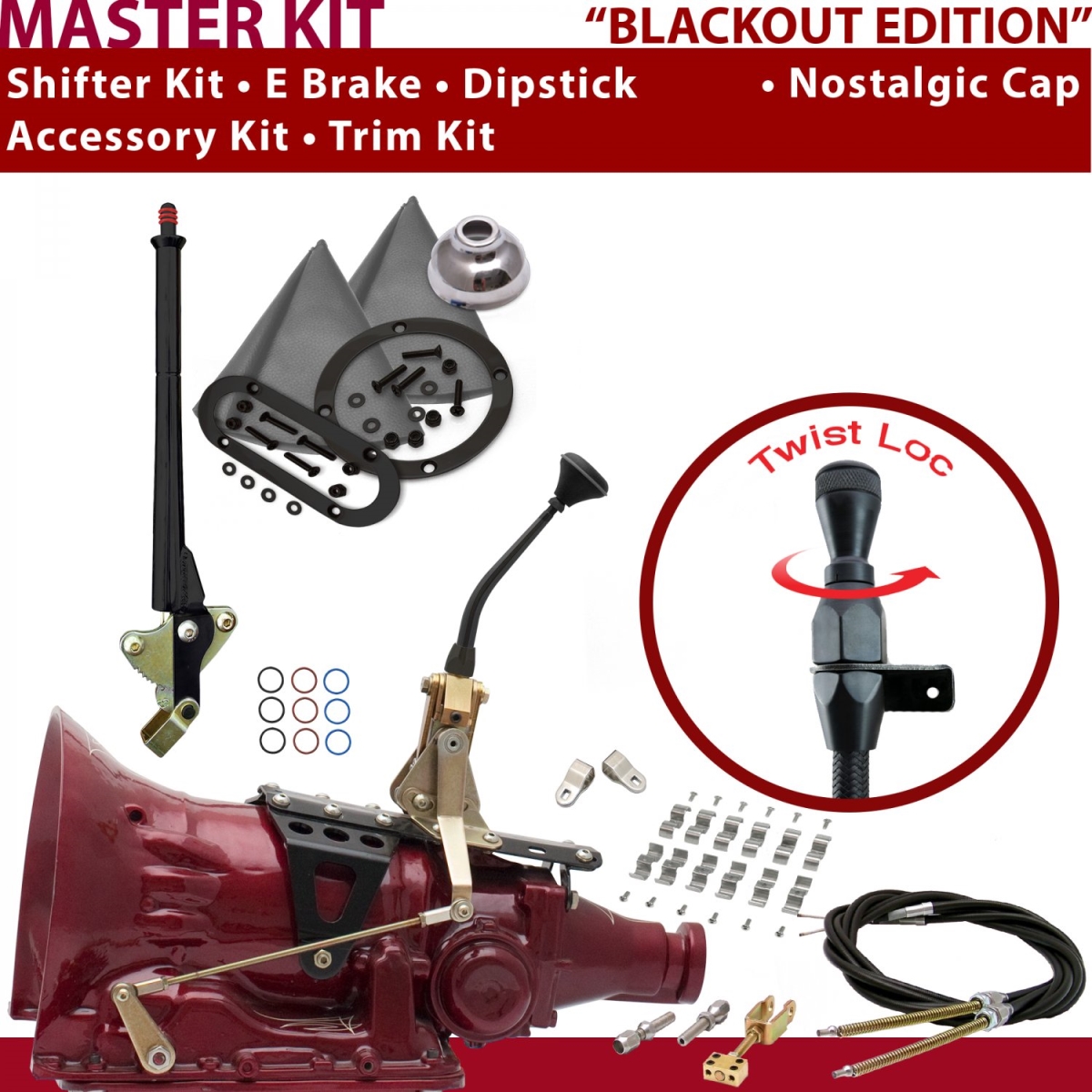 American Shifter 349794 Shifter Kit (C6 8" E Brake Cable Clamp Clevis Trim Kit Dipstick For C9B86, 1 Pack)