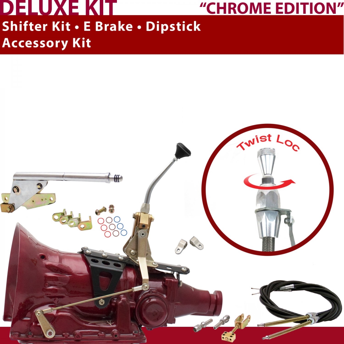 American Shifter 349572 Shifter Kit (C6 8" E Brake Cable Clevis Dipstick For C9AA8, 1 Pack)
