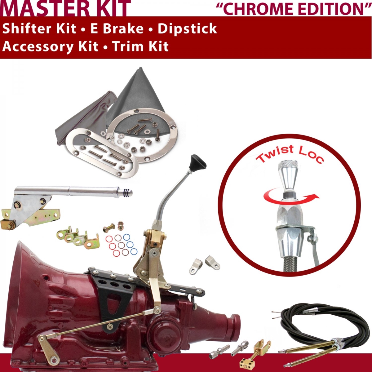 American Shifter 349584 Shifter Kit (C6 8" E Brake Cable Clevis Trim Kit Dipstick For C9AB4, 1 Pack)