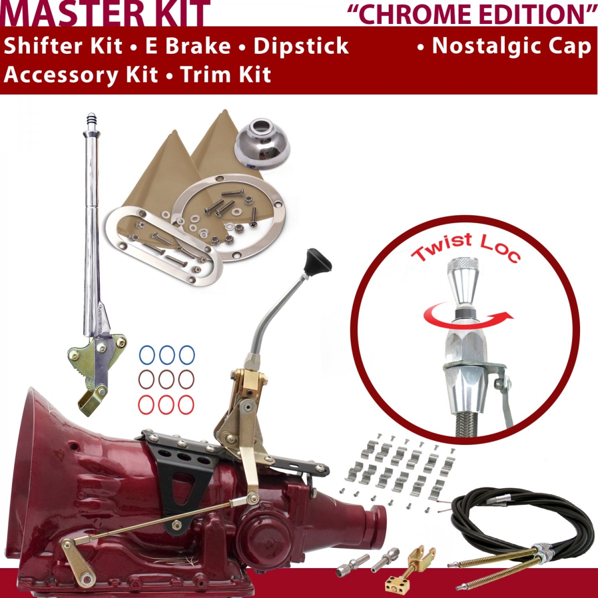 American Shifter 348758 Shifter Kit (45RFE 8" E Brake Cable Clamp Trim Kit Dipstick For C977D, 1 Pack)