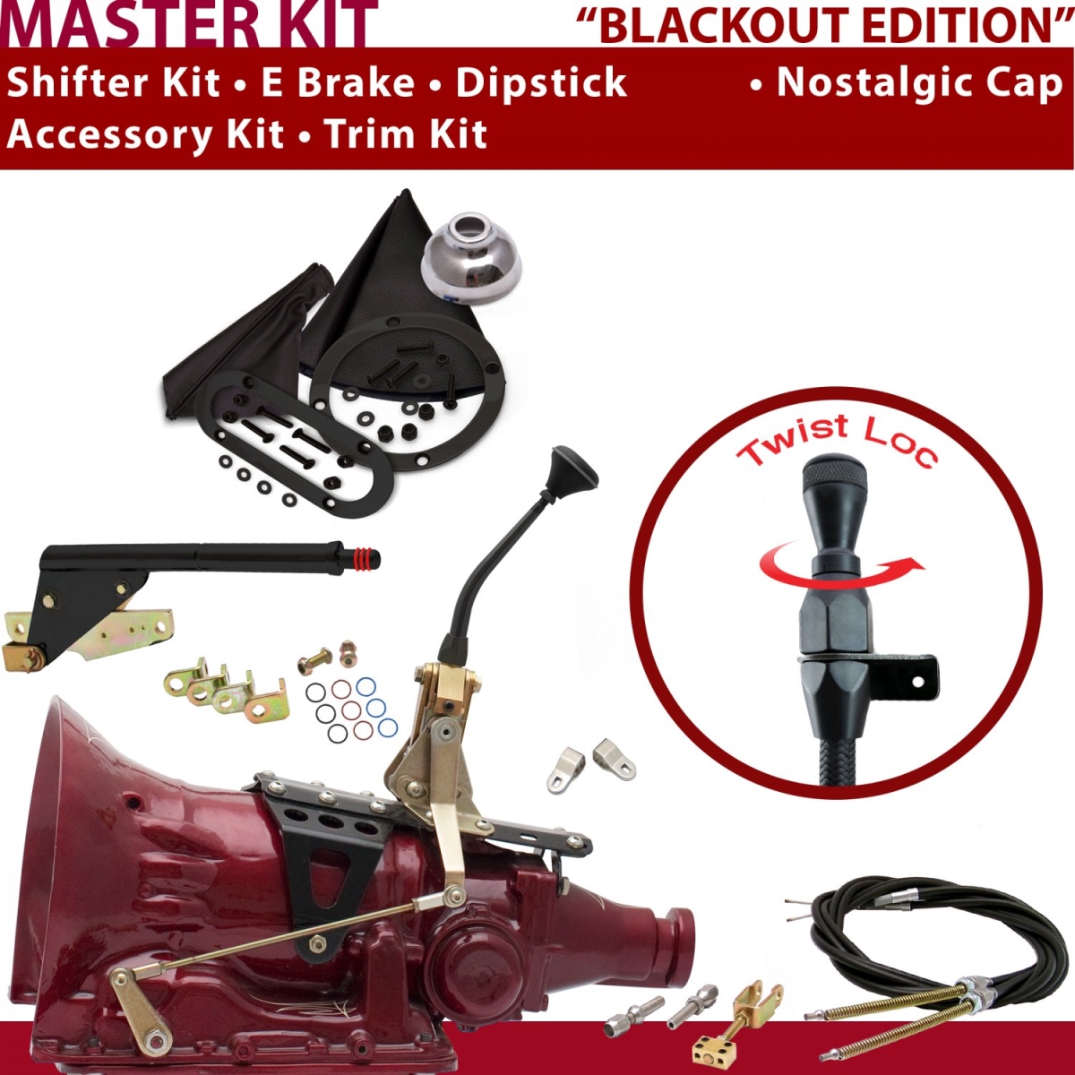 American Shifter 349813 Shifter Kit (C6 8" E Brake Cable Clevis Trim Kit Dipstick For C9B99, 1 Pack)