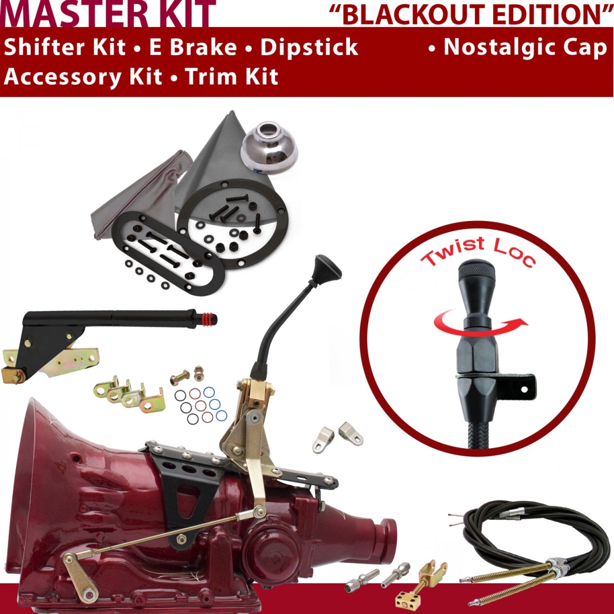 American Shifter 349815 Shifter Kit (C6 8" E Brake Cable Clevis Trim Kit Dipstick For C9B9B, 1 Pack)