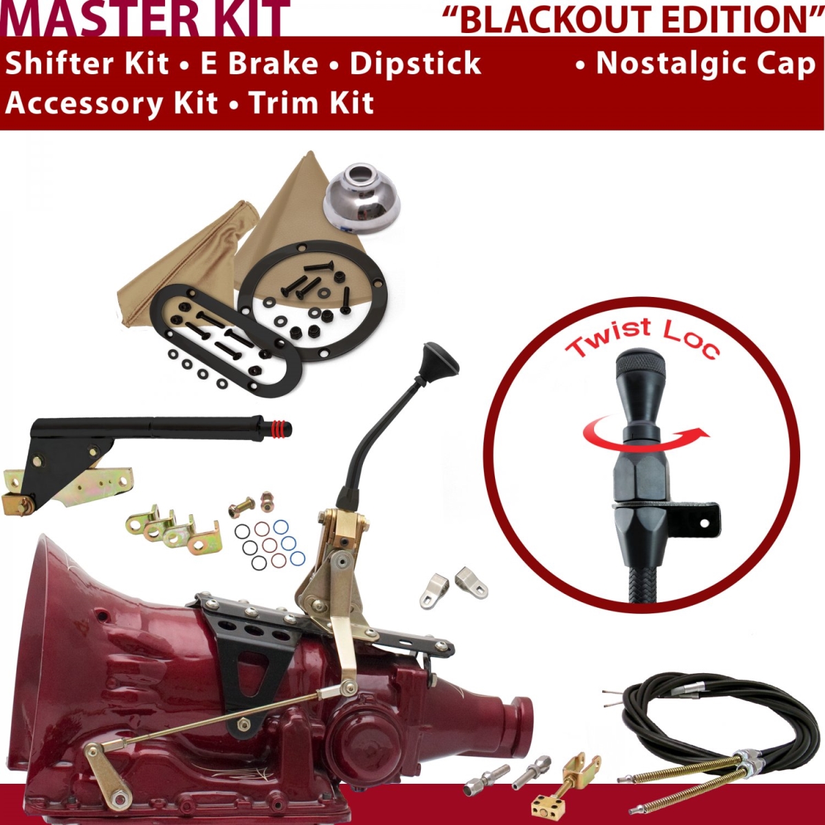 American Shifter 349817 Shifter Kit (C6 8" E Brake Cable Clevis Trim Kit Dipstick For C9B9D, 1 Pack)