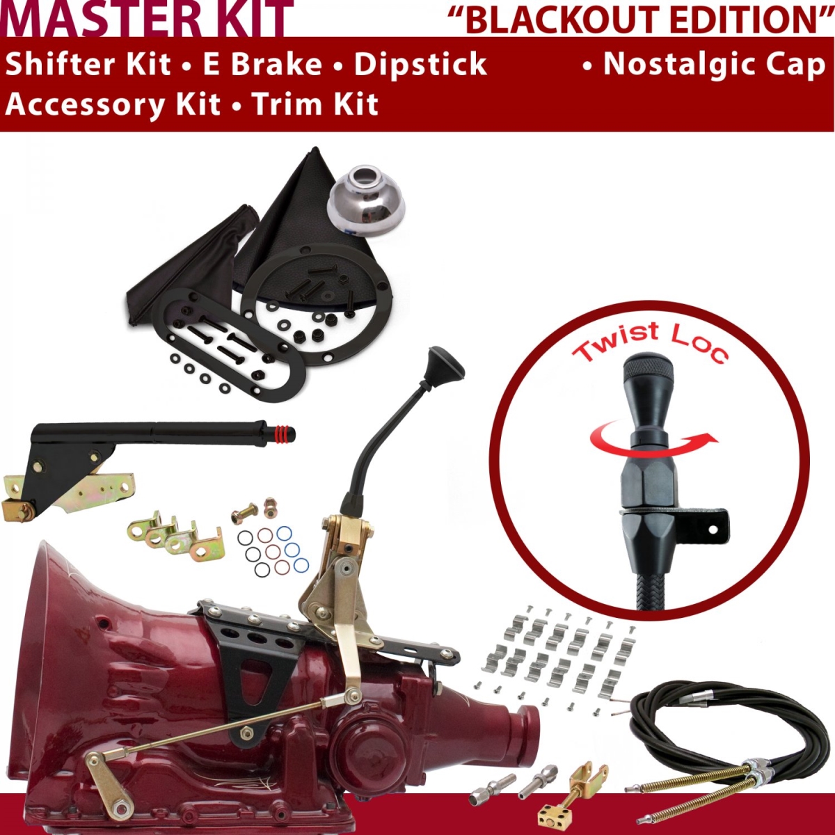 American Shifter 349820 C6 Shifter Kit (8" E Brake Cable Clamp Trim Kit Dipstick For C9BA0), 1 Pack