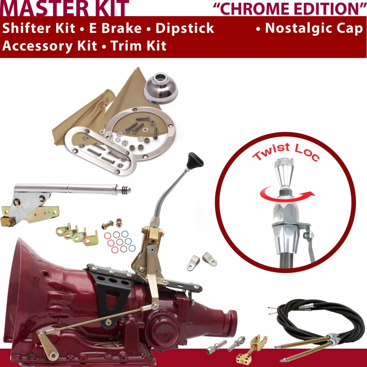 American Shifter 350055 FMX Shifter Kit (8" E Brake Cable Clevis Trim Kit Dipstick For C9C8A), 1 Pack