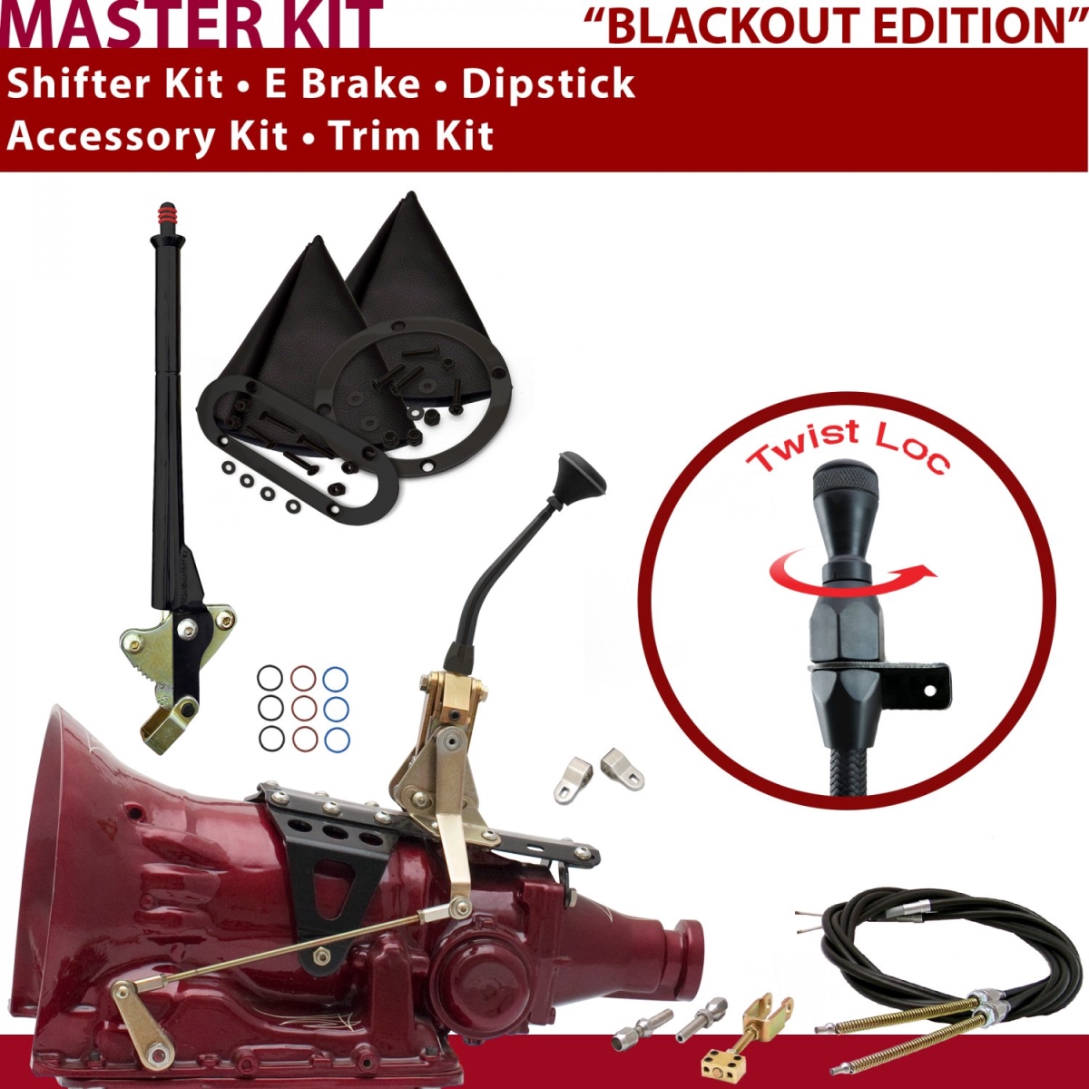 American Shifter 351119 Shifter Kit (4L60 8" E Brake Cable Clevis Trim Kit Dipstick For CA0AF)