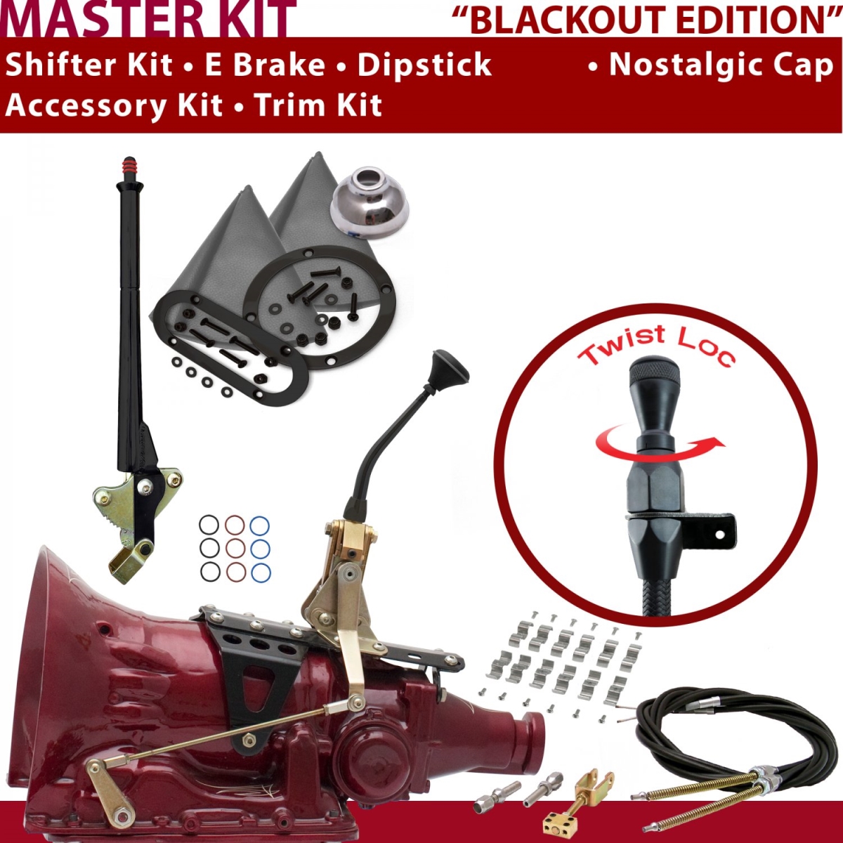 American Shifter 351576 Shifter Kit (4L60E 8" E Brake Cable Clamp Trim Kit Dipstick For CA277)