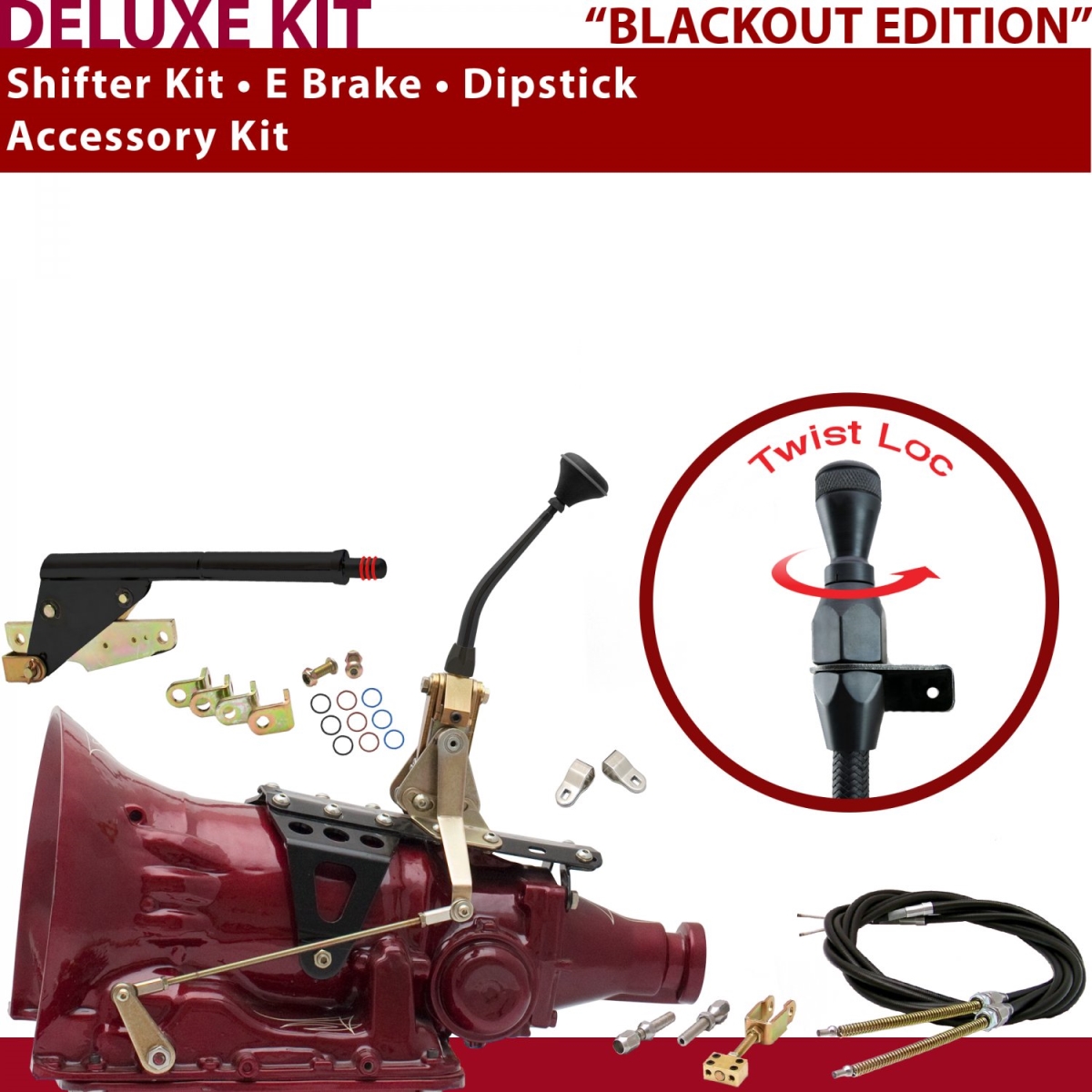 American Shifter 351600 Shifter Kit (4L60E 8" E Brake Cable Clevis Dipstick For CA28F)