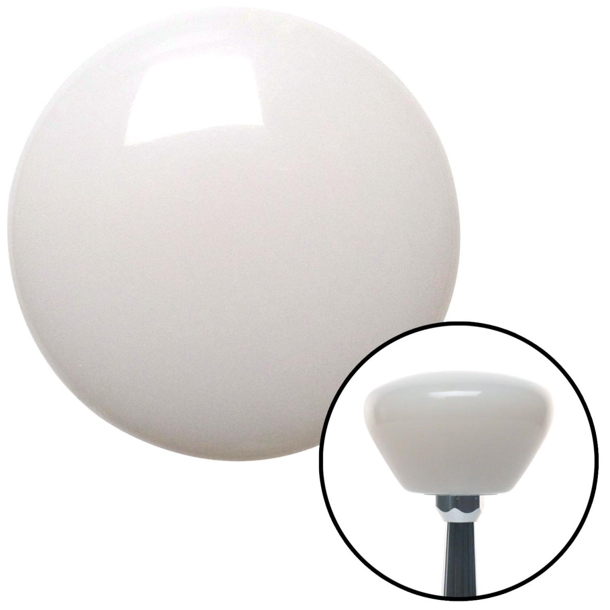 American Shifter 141386 White Retro Mushroom Shift Knob with M10 x 1.5 Insert Shifter Auto Manual Custom -  American Shifter Company