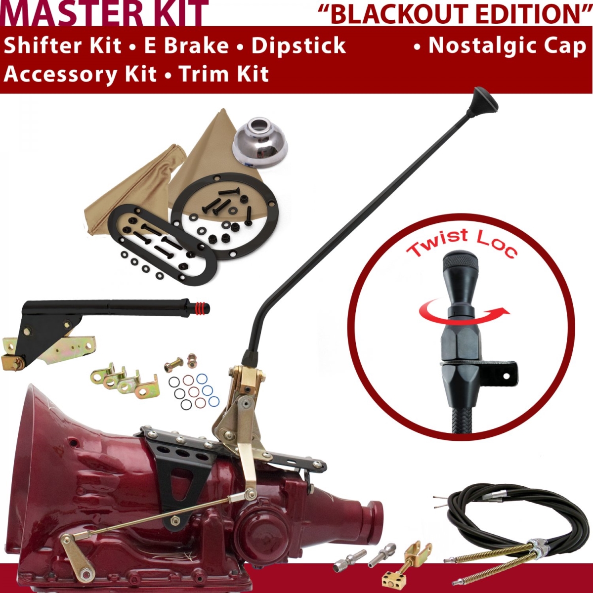 Picture of American Shifter 370591 C6 Shifter Kit 16 in. E Brake Cable Trim Kit Dipstick for CEC90