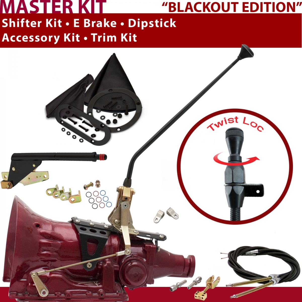 Picture of American Shifter 370593 C6 Shifter Kit 16 in. E Brake Cable Clevis Trim Kit Dipstick for CEC92