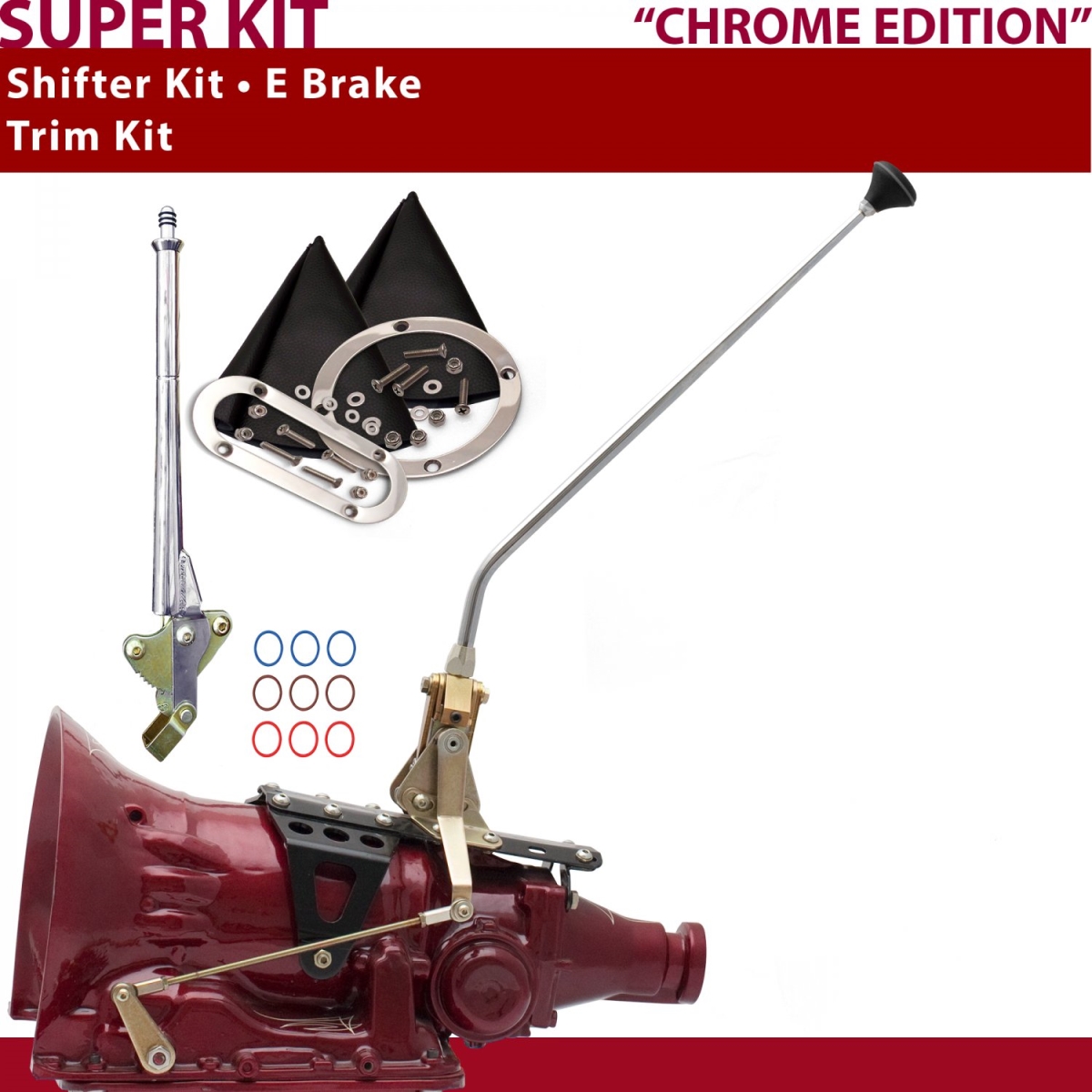 Picture of American Shifter 370763 FMX Shifter Kit 16 in. E Brake Trim Kit for CED3C