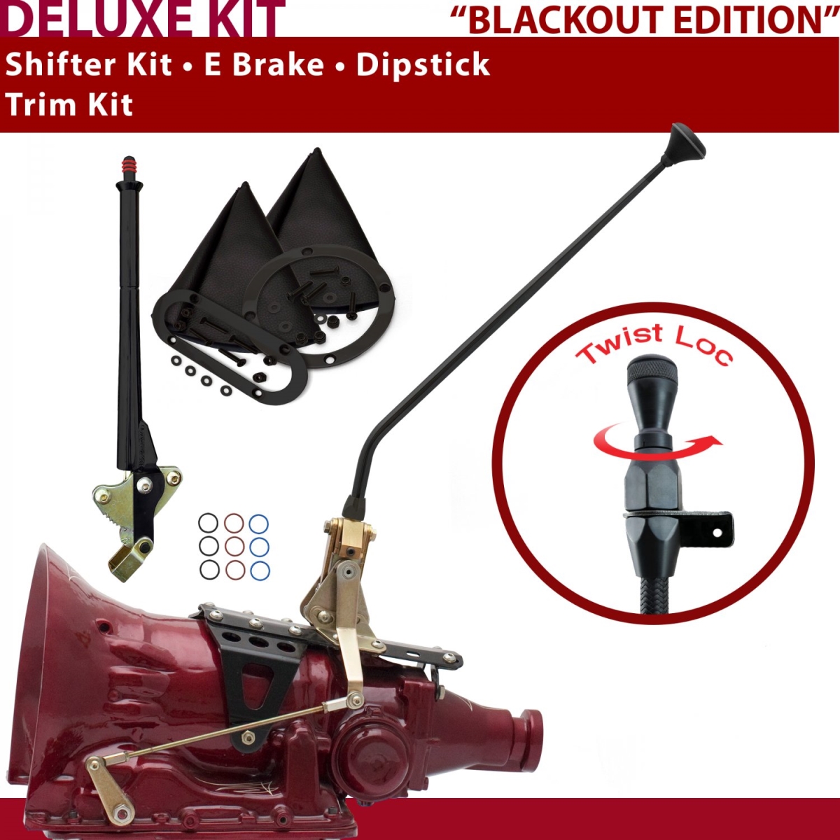 Picture of American Shifter 370544 C6 Shifter Kit 16 in. E Brake Trim Kit Dipstick for CEC61