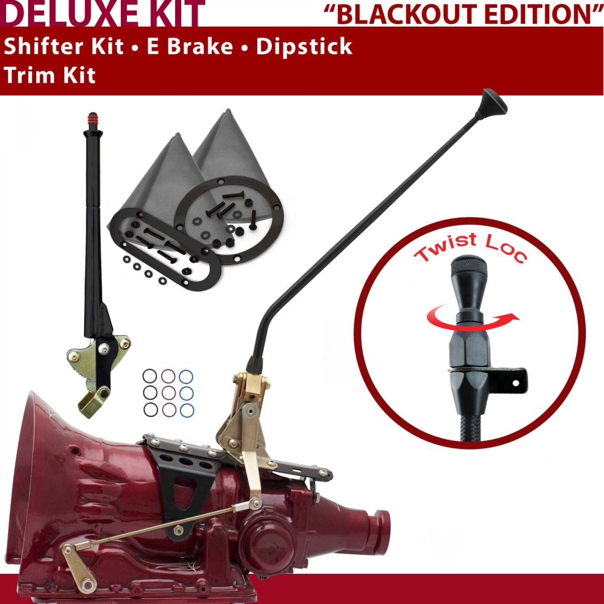 Picture of American Shifter 370546 C6 Shifter Kit 16 in. E Brake Trim Kit Dipstick for CEC63