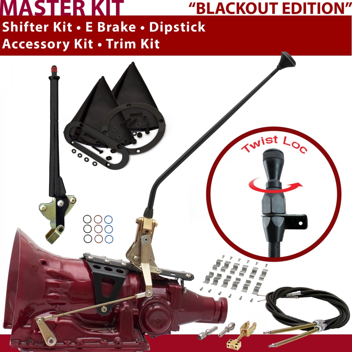 Picture of American Shifter 370565 C6 Shifter Kit 16 in. E Brake Cable Clamp Trim Kit Dipstick for CEC76