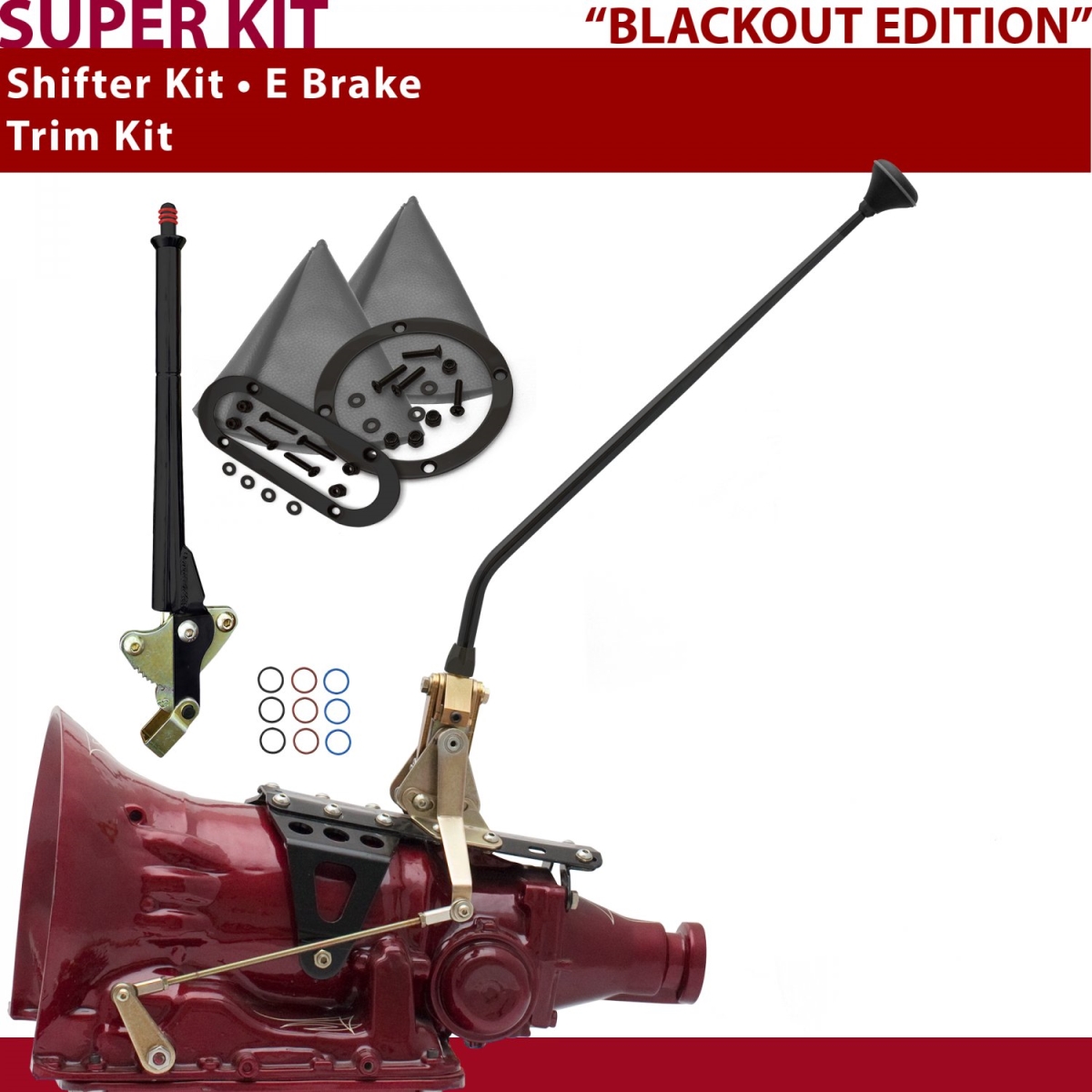 Picture of American Shifter 370881 FMX Shifter Kit 16 in. E Brake Trim Kit for CEDB1