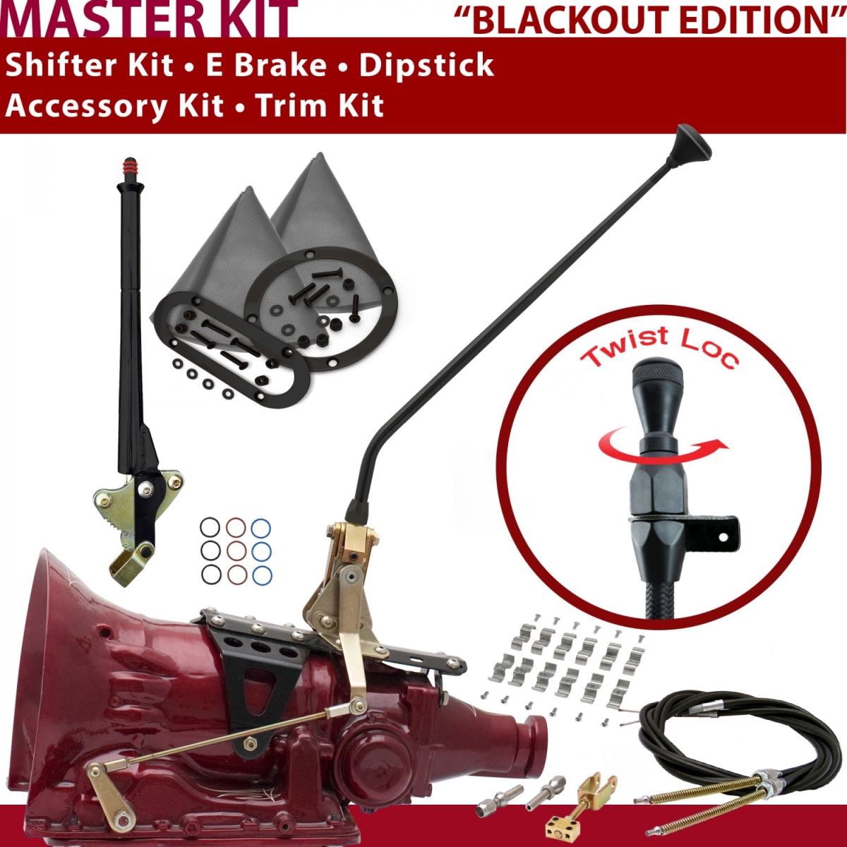 Picture of American Shifter 371014 FMX Shifter Kit 16 in. E Brake Cable Clamp Trim Kit Dipstick for CEE36