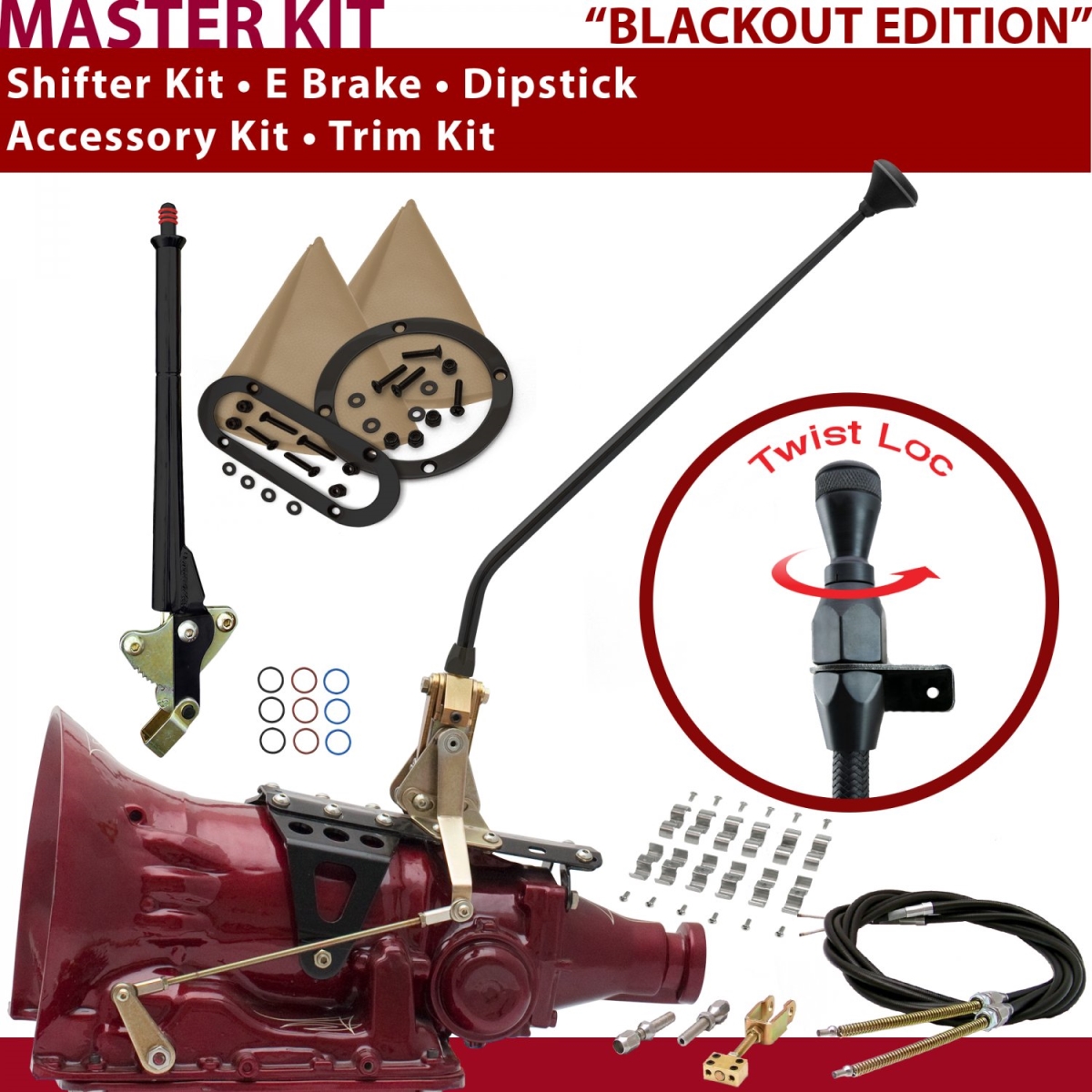 Picture of American Shifter 371016 FMX Shifter Kit 16 in. E Brake Cable Clamp Trim Kit Dipstick for CEE38