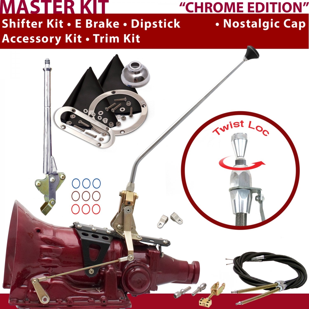 Picture of American Shifter 370822 FMX Shifter Kit 16 in. E Brake Cable Clevis Trim Kit Dipstick for CED76