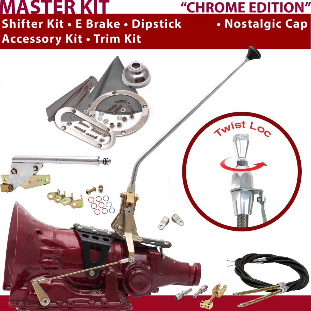 Picture of American Shifter 370830 FMX Shifter Kit 16 in. E Brake Cable Clevis Trim Kit Dipstick for CED7E