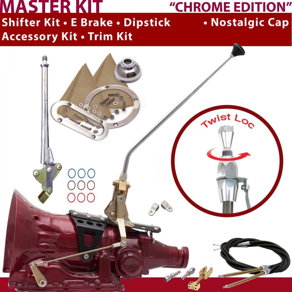 Picture of American Shifter 370832 FMX Shifter Kit 16 in. E Brake Cable Clevis Trim Kit Dipstick for CED80