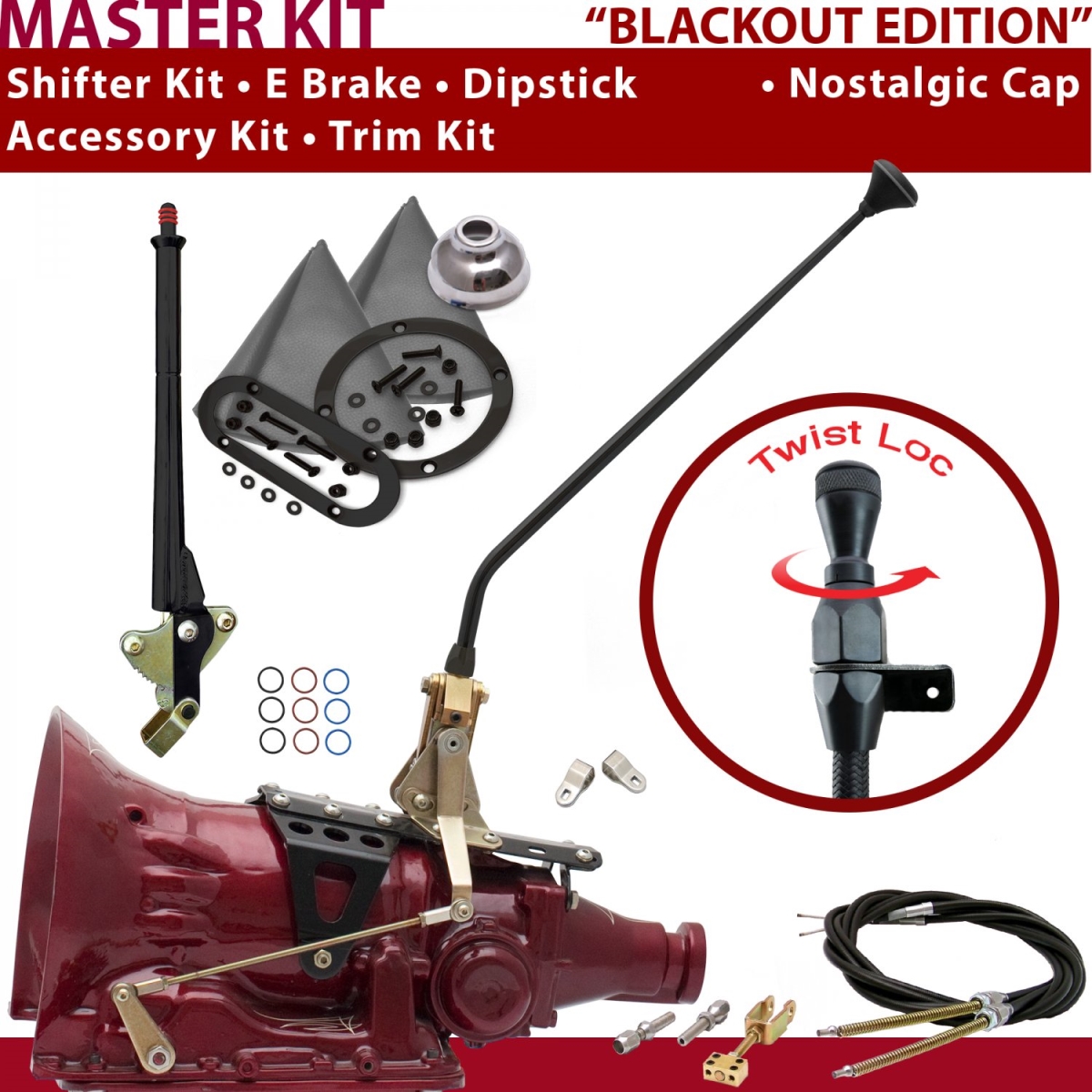 Picture of American Shifter 370973 FMX Shifter Kit 16 in. E Brake Cable Clevis Trim Kit Dipstick for CEE0D