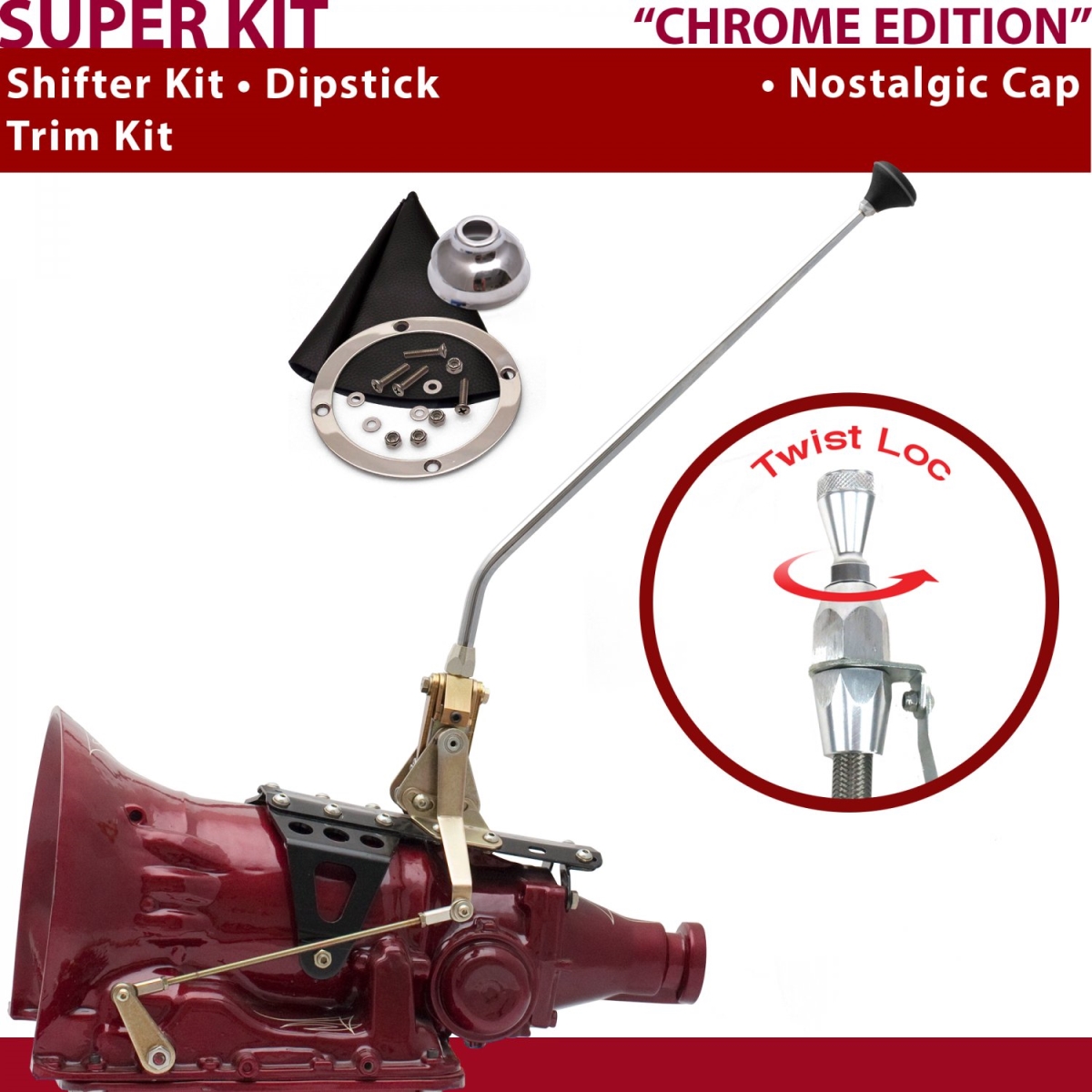 Picture of American Shifter 371140 AOD Shifter Kit 16 in. Trim Kit Dipstick for CEEB3