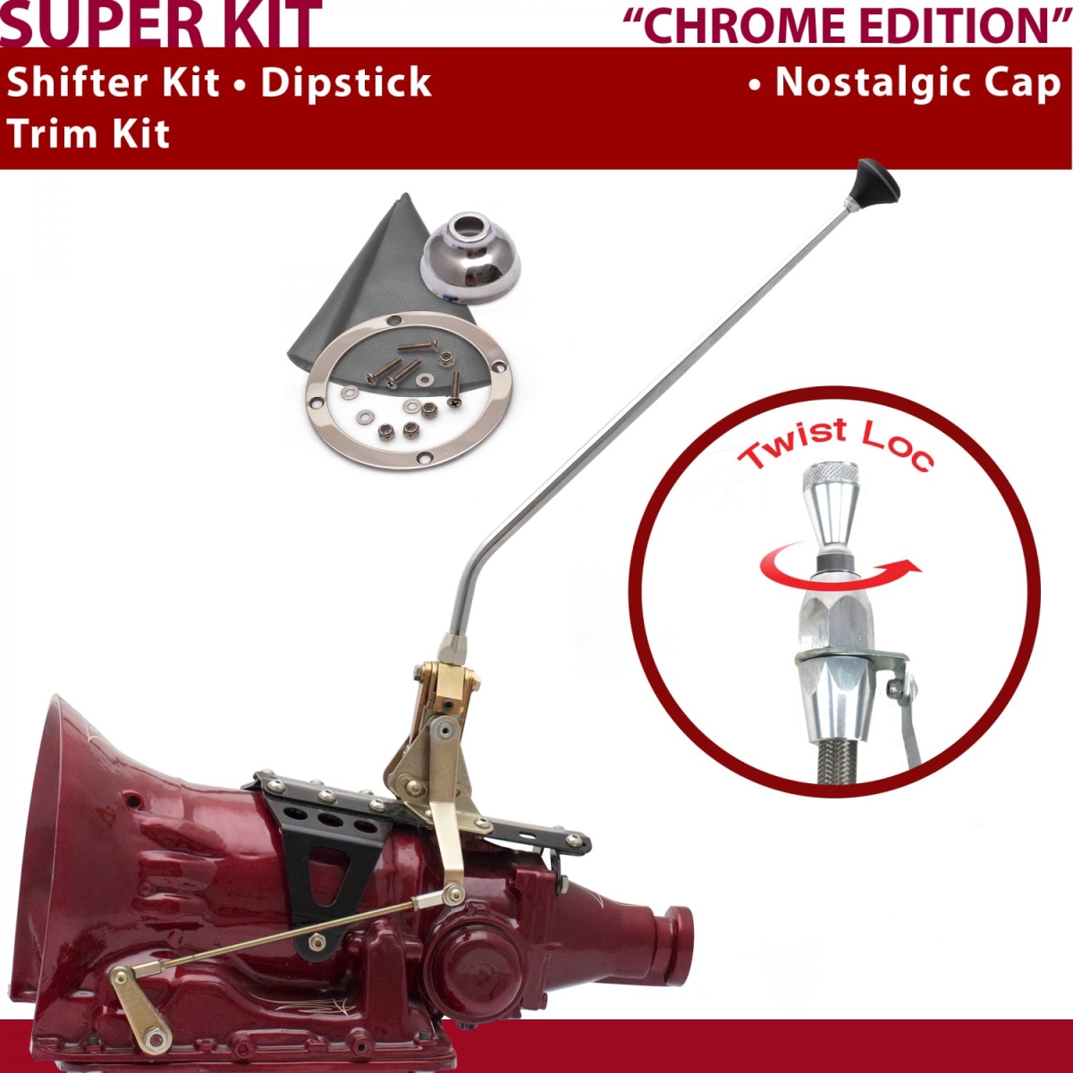Picture of American Shifter 371147 AOD Shifter Kit 16 in. Trim Kit Dipstick for CEEBA