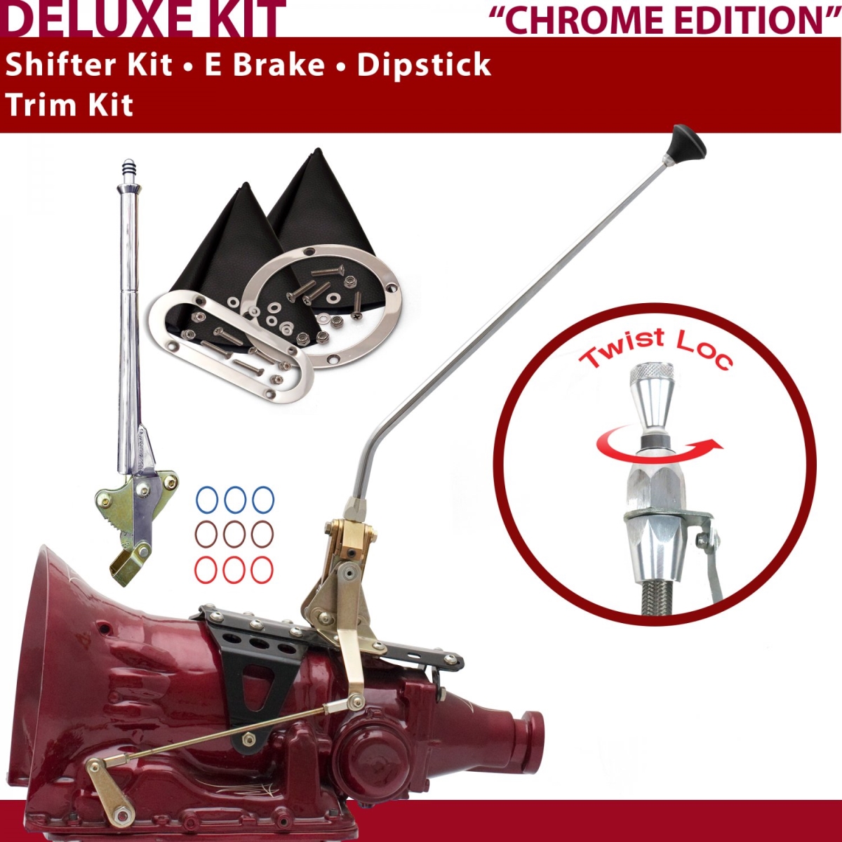 Picture of American Shifter 370766 FMX Shifter Kit 16 in. E Brake Trim Kit Dipstick for CED3F