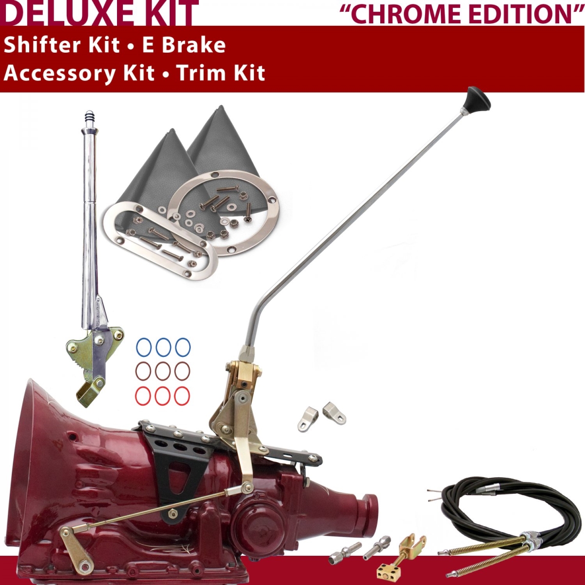 Picture of American Shifter 372150 4L60E Shifter Kit 16 in. E Brake Cable Clevis Trim Kit for CF2A3