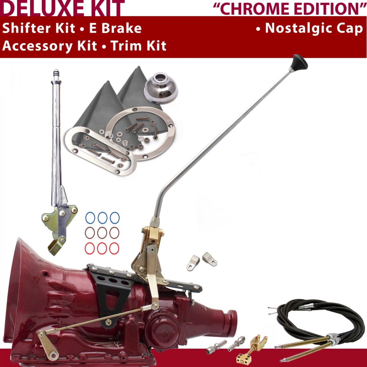 Picture of American Shifter 372166 4L60E Shifter Kit 16 in. E Brake Cable Clevis Trim Kit for CF2B3
