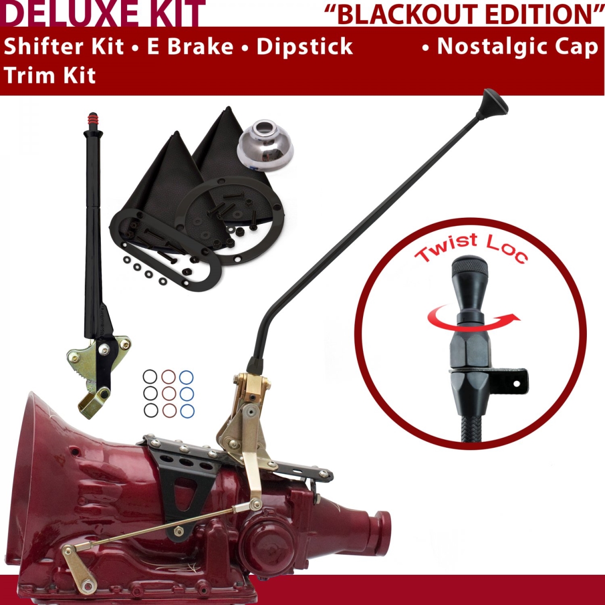 Picture of American Shifter 372334 4L60E Shifter Kit 16 in. E Brake Trim Kit Dipstick for CF35A