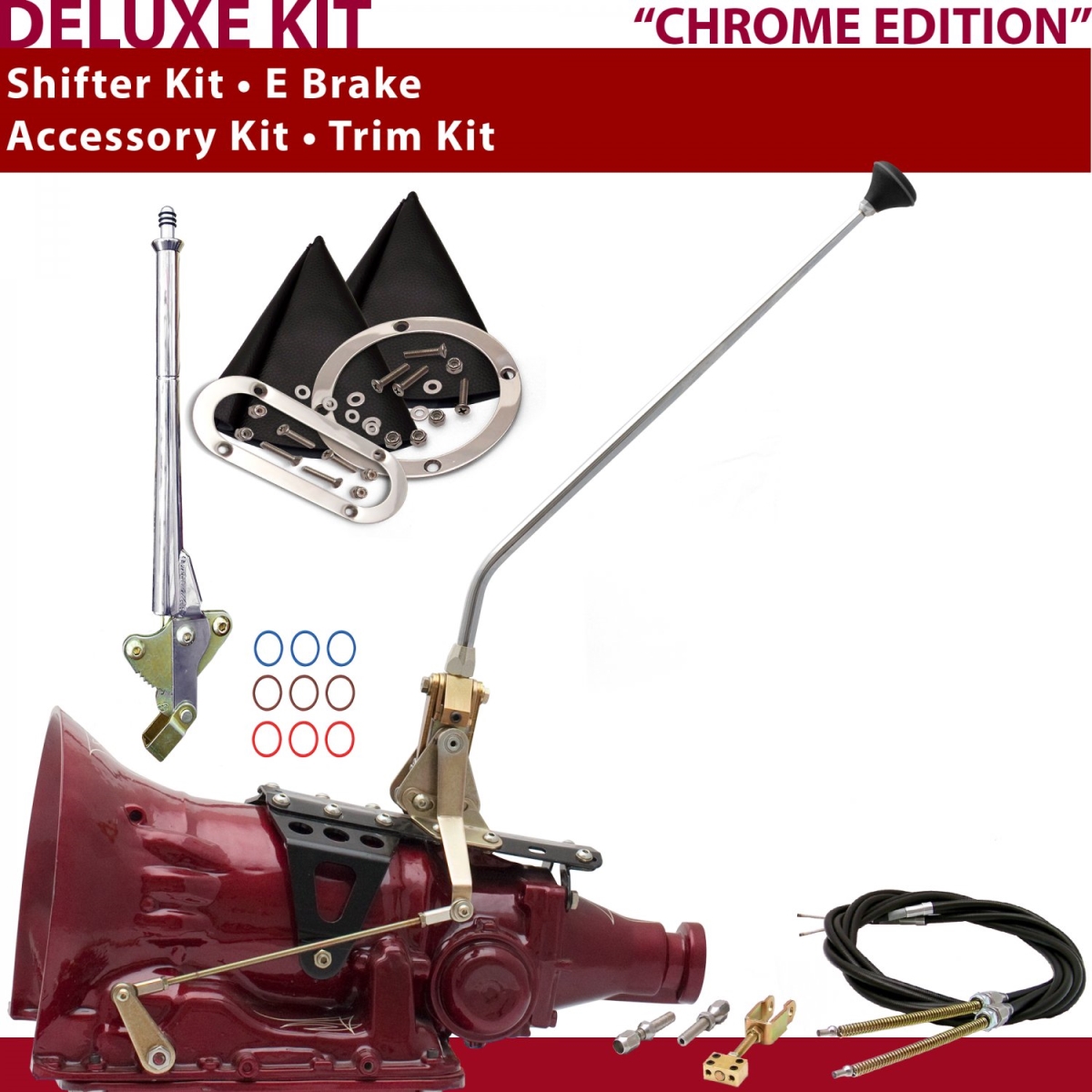 Picture of American Shifter 371957 4L60E Shifter Kit 16 in. E Brake Cable Trim Kit for CF1E2