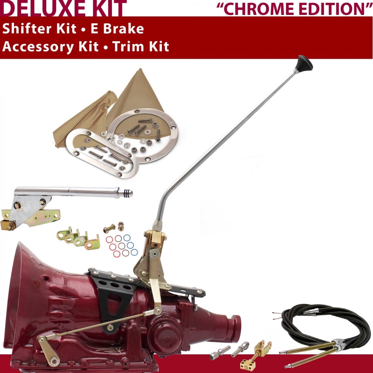 Picture of American Shifter 371989 4L60E Shifter Kit 16 in. E Brake Cable Trim Kit for CF202