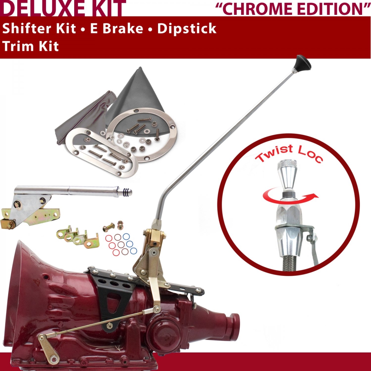 Picture of American Shifter 372118 4L60E Shifter Kit 16 in. E Brake Trim Kit Dipstick for CF283