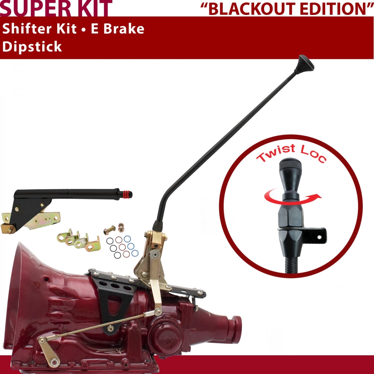 Picture of American Shifter 371920 4L60 Shifter Kit 16 in. E Brake Dipstick for CF1BD
