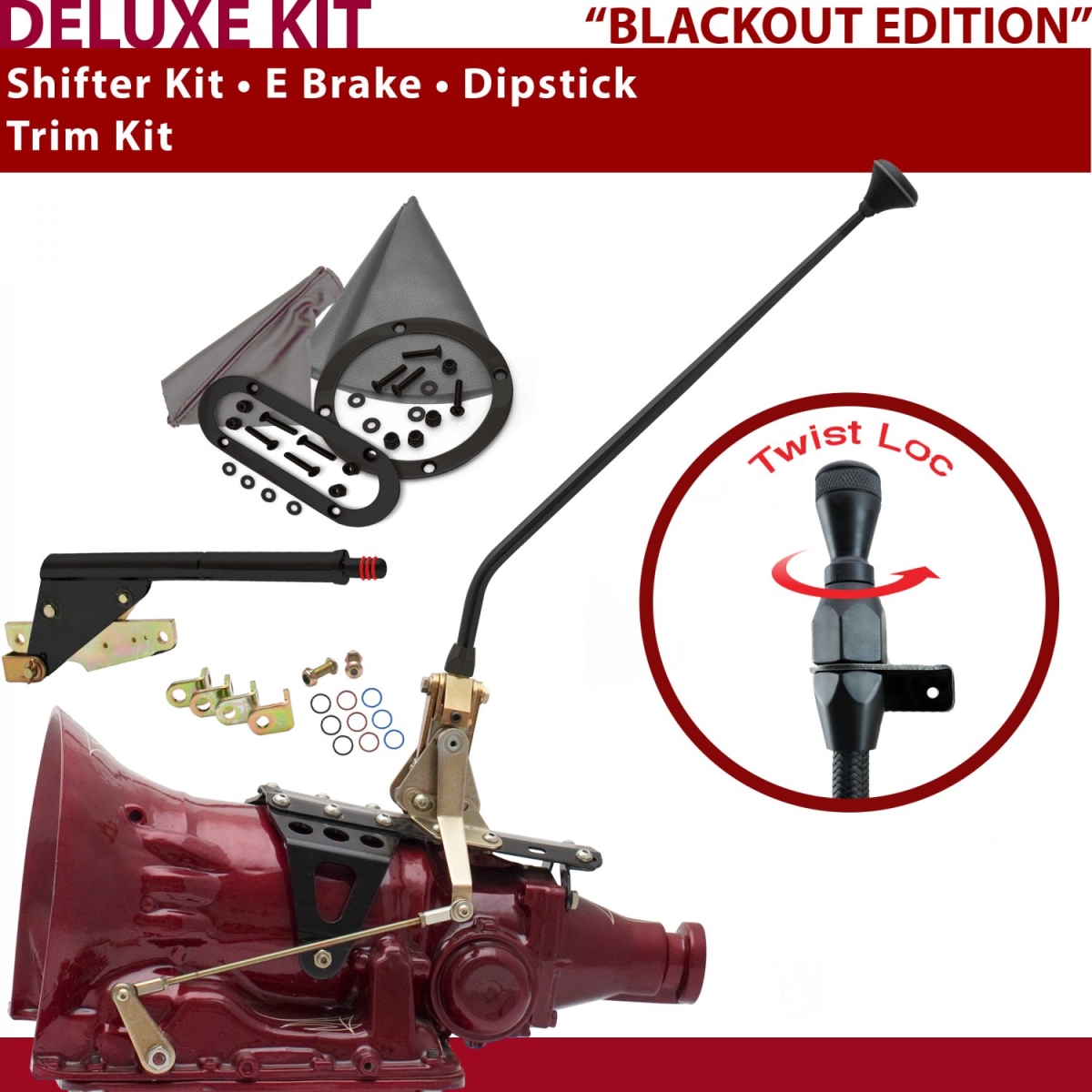 Picture of American Shifter 372370 4L60E Shifter Kit 16 in. E Brake Trim Kit Dipstick for CF37E