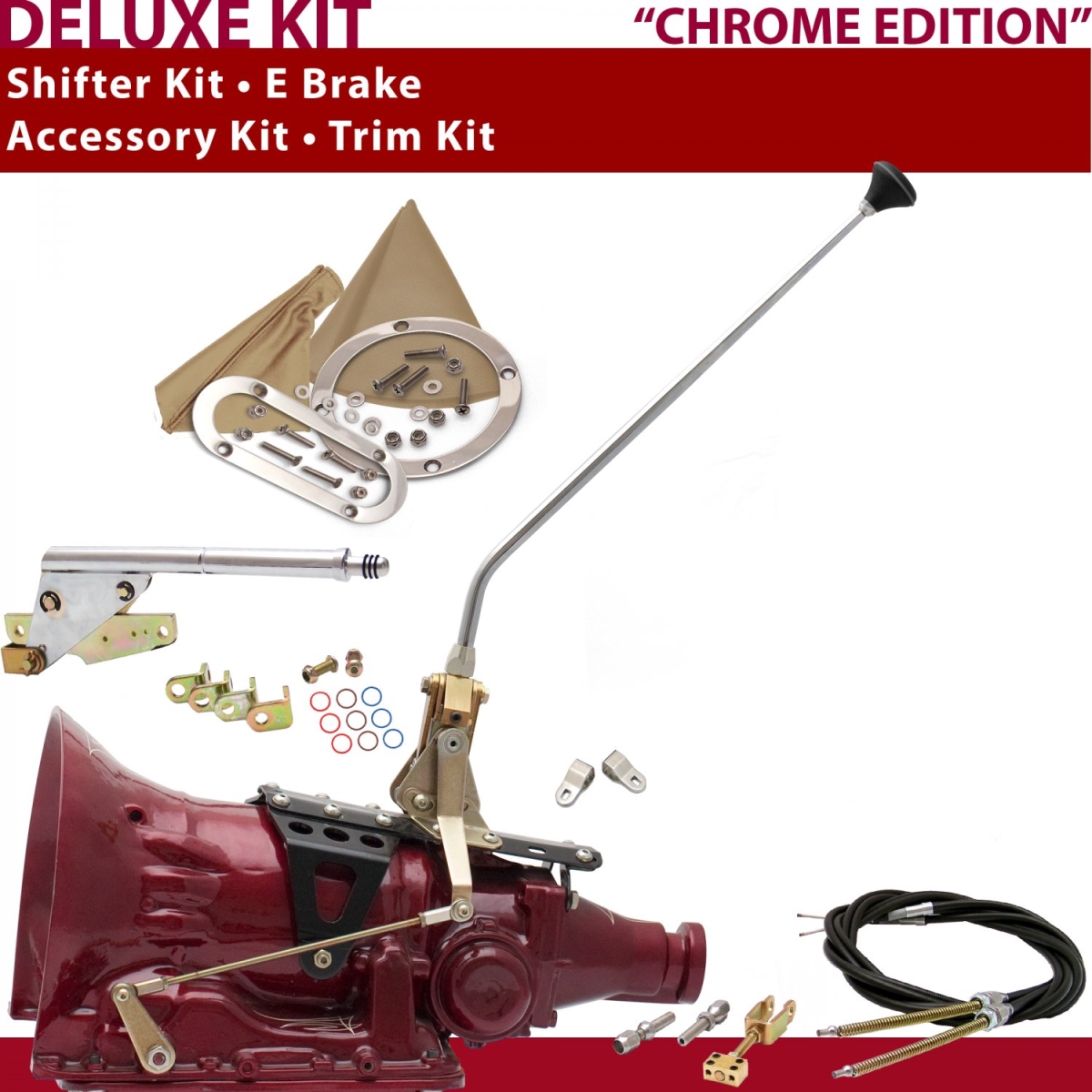 Picture of American Shifter 373053 TH400 Shifter Kit 16 in. E Brake Cable Clevis Trim Kit for CF627