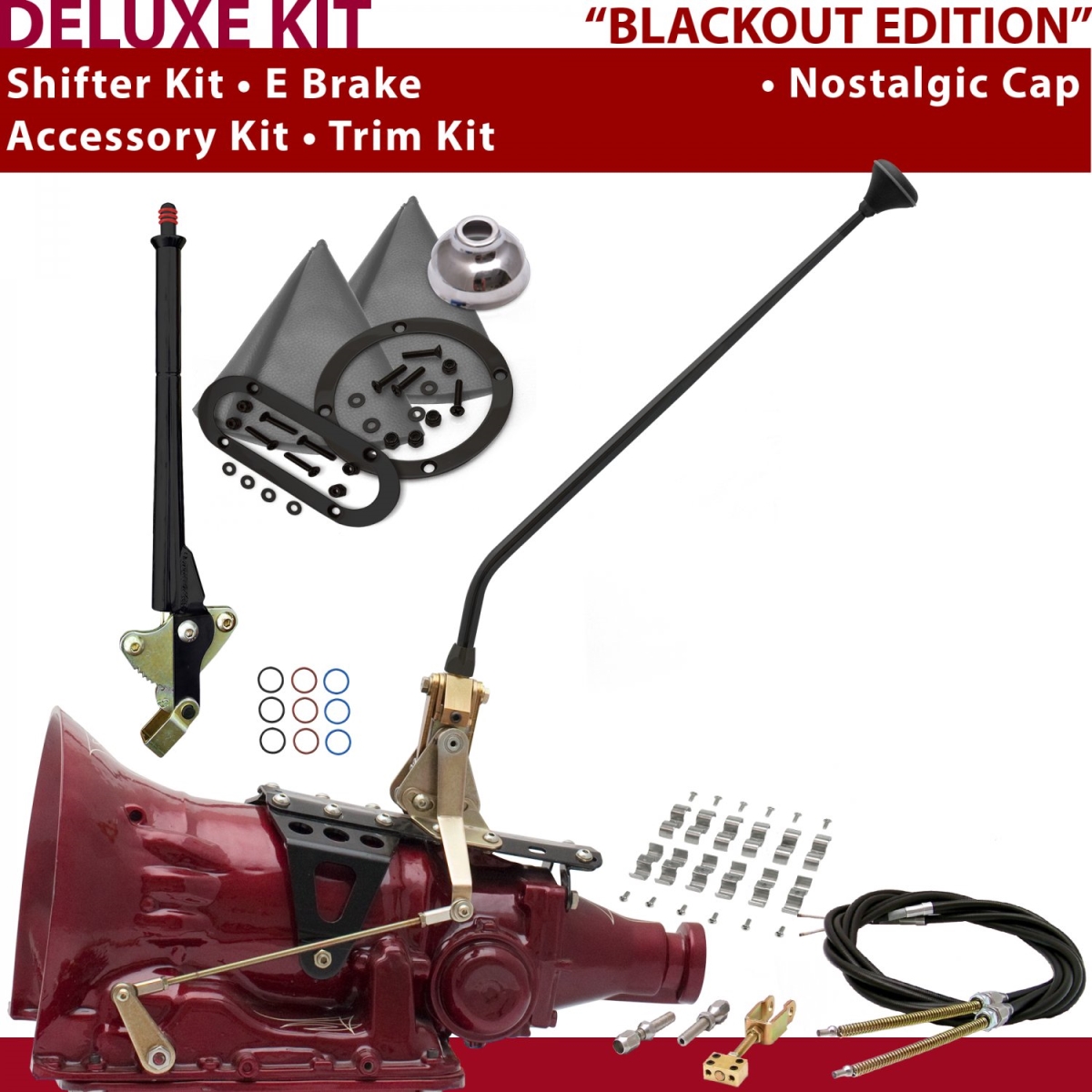 Picture of American Shifter 373551 700R4 Shifter Kit 16 in. E Brake Cable Clamp Trim Kit for CF818